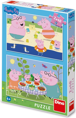 DINO Puzzle Peppa Pig: Na dovolené 2x48 dílků
