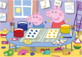 DINO Puzzle Peppa Pig: Výtvarník 24 dílků