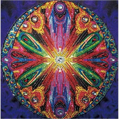 NORIMPEX Diamantové malování 7D Mandalový ovál 30x40cm