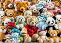 EDUCA Puzzle Plyšoví medvídci 500 dílků