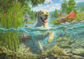 SCHMIDT Puzzle Labrador na rybách 1000 dílků