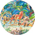 DJECO Panoramatické puzzle Lesní zvířátka 200 dílků