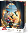 ART PUZZLE Puzzle Symfonie křídel a květin 500 dílků