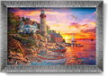 ART PUZZLE Puzzle s rámem a lepidlem 3v1 Nádherný západ slunce 1000 dílků