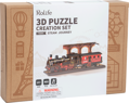 ROBOTIME Rolife 3D dřevěné puzzle Parní lokomotiva 405 dílků