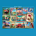 TREFL Puzzle EasyPiece: Poštovní známky 300 dílků