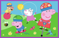 TREFL Puzzle Prasátko Peppa: Peppa na hřišti 2x24 dílků