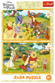 TREFL Puzzle Medvídek Pú: Den v zahradě 2x24 dílků