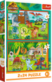 TREFL Puzzle Jurský svět: Malí dinosauři 2x24 dílků