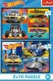 TREFL Puzzle Hot Wheels: Autíčka 2x70 dílků