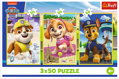 TREFL Puzzle Tlapková patrola: Naši pejsci 3x50 dílků