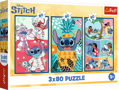 TREFL Puzzle Lilo & Stitch: Svět Stitche 3x80 dílků