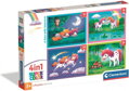 CLEMENTONI Puzzle Jednorožci 4v1 (12+16+20+24 dílků)