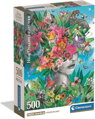 CLEMENTONI Puzzle Hlava v džungli 500 dílků