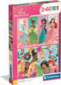CLEMENTONI Puzzle Disney princezny 2x60 dílků