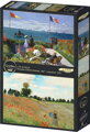 GRAFIKA Puzzle Zahrada v Sainte Adresse a Pole vlčích máků 2x500 dílků