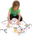 DOHÁNY Podlahové obrysové puzzle Jednorožec 12 dílků