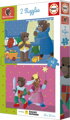 EDUCA Puzzle Petit Our Brun 2x48 dílků