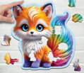 WOODEN CITY Dřevěné puzzle Roztomilá liška 50 dílků