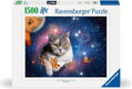RAVENSBURGER Puzzle Kočka ve vesmíru 1500 dílků