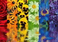 RAVENSBURGER Puzzle Květinové vzory 500 dílků