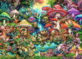 RAVENSBURGER Puzzle Houbová vesnička 1000 dílků