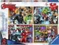 RAVENSBURGER Puzzle Marvel: Avengers 4x100 dílků