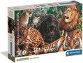 CLEMENTONI Puzzle Divoké kočky 500 dílků
