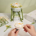 ROBOTIME Rokr Floral Art: 3D puzzle Bílá kamélie 63 dílků