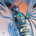 ROBOTIME Rokr 3D puzzle Motýl modrý 79 dílků