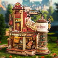 ROBOTIME Rokr 3D dřevěné puzzle Santova dílna (hrací skříňka) 449 dílků