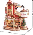 ROBOTIME Rokr 3D dřevěné puzzle Santova dílna (hrací skříňka) 449 dílků