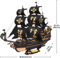 ROBOTIME Rokr 3D dřevěné puzzle Barokní loď 603 dílků