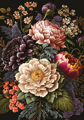 INTERDRUK Puzzle Flowers: Pivoňky v rozpuku 500 dílků