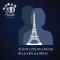 RAVENSBURGER Svítící 3D puzzle Iconics: Eiffelova věž (Noční edice) 216 dílků