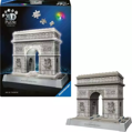 RAVENSBURGER Svítící 3D puzzle Iconics: Vítězný oblouk (Noční edice) 216 dílků