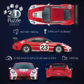 RAVENSBURGER 3D puzzle Iconics: Porsche 911 GT3 Cup Salzburg design 108 dílků