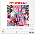 GALISON Čtvercové puzzle Tlapky lásky 500 dílků
