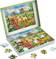 EUROGRAPHICS Puzzle Connecting Pieces: Štěňata na jaře 48 dílků