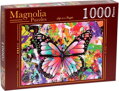 MAGNOLIA Puzzle Barevný motýl 1000 dílků