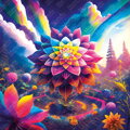 MAGNOLIA Puzzle Květ života 1023 dílků