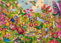SCHMIDT Puzzle Okouzlující motýlí zahrada 2000 dílků