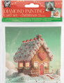 CRAFT ID Diamantové malování Vánoční přání Perníková chaloupka a Stromeček  13x13 cm
