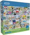 GIBSONS Puzzle Města Velké Británie XL 500 dílků