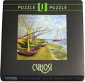 CURIOSI Čtvercové puzzle Q Art: Rybářské bárky v Saintes-Maries-De-La-Mer 66 dílků