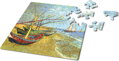 CURIOSI Čtvercové puzzle Q Art: Rybářské bárky v Saintes-Maries-De-La-Mer 66 dílků