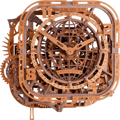 WOODEN CITY 3D puzzle Gear Globe nástěnné hodiny 416 dílků