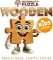 WOODEN CITY Dřevěné puzzle Zvířátka v sadu 40 dílků
