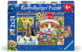RAVENSBURGER Puzzle Vánoční koťata 2x24 dílků