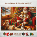 WOODEN CITY Dřevěné puzzle Santa a přátelé 1010 dílků